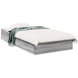 vidaXL Okvir kreveta s ladicama siva boja hrasta 90 x 190 cm drveni | shoptok.hr