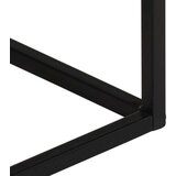 vidaXL Konzolna mizica 110x30x75 cm trd neobdelan mangov les in železo | Shoptok.si