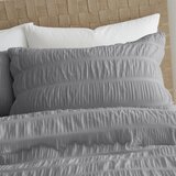 Catherine Lansfield Siva podaljšana posteljnina za zakonsko posteljo iz krepa 230x220 cm Seersucker – | Shoptok.si