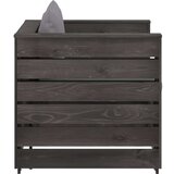  2-dijelna vrtna garnitura s jastucima sivo impregnirano drvo | shoptok.hr