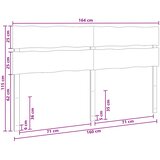  Uzglavlje s prirodnim rubom ROSTOCK Prirodna 160 cm | shoptok.hr