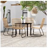  5-dijelni vrtni blagovaonski set boja hrasta | shoptok.hr