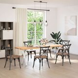 vidaXL Noge za jedilno mizo v obliki črke X, 2 kosa, bele barve, 57 x (72-73) cm, jeklo | Shoptok.si