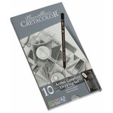  Umjetnički kpl Cretacolor artino graphite 10/1 (monolitni grafit, crni pastel, olovke, gumica…) Cene