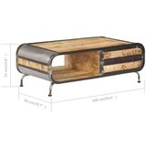  Stolić za kavu od masivnog drva manga 100 x 50 x 35 cm | shoptok.hr