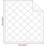  Duvet s jastucima s jastukom 3 kom. Bijelo Mikrofibra i Pero Bijela 240 x 220 cm,60 x 60 cm | Shoptok.si