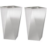  Sadilica 2 pcs Srebrno 40 x 40 x 75 cm Nehrđajući čelik | Eponuda.com