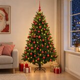  Umjetno božićno drvce s kuglicama 180 cm 300 LED lampica | shoptok.hr