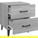  Nočna omarica 2 kosa siva sonoma 40x35x47,5 cm, (20731116) | Shoptok.si