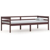  Okvir za krevet od masivne borovine tamnosmeđi 90 x 200 cm | shoptok.hr