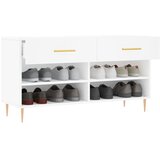  Klupa za cipele bijela 102 x 35 x 55 cm od konstruiranog drva | shoptok.hr