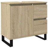 vidaXL Kopalniška omarica sonoma hrast 65x33x60 cm inženirski les | Shoptok.si