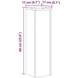 vidaXL Stalci za biljke 2 kom boja hrasta 17 x 17 x 60 cm drveni | shoptok.hr