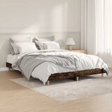 Maison Chic Posteljni okvir - Dvoposteljna postelja - Zakonska postelja brez vzmetnice hrast 140x190 cm inženirski les-J11973, (21772116) | Shoptok.si