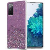 Cadorabo Ohišje, združljiv s Samsungom v vijolični barvi z bleščicami - zaščitni pokrov iz fleksibilnega silikona TPU s penečimi bleščicami, (20576483) | Shoptok.si