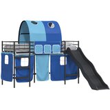  Okvir Krevet za Dječji Loft Crna i Plava 75 x 190 cm Metal | shoptok.hr