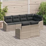  Set sofe 7 kom. Svjetlosiva poliratan 233,5 x 123,5 x 85 cm | Shoptok.si