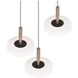  Črno-bela in zlata LED zatemnitvena viseča svetilka s steklenim senčilom ø 35 cm Celeste – | Shoptok.si