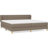 Maison Chic Box spring postelja - Vzmetna postelja z vzmetnico taupe 200x200 cm blago SL13658, (21882972) | Shoptok.si