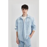 Defacto Oversize Fit Long Sleeve Jean Shirt | ePonuda.com