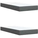  Krevet s oprugama i madracem tamnosivi 200 x 200 cm od tkanine | shoptok.hr