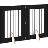  Vrata za pse s postoljem 2 pcs Crni hrast 60 x 80 cm | shoptok.hr