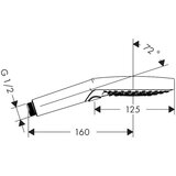 Hansgrohe tuš ročka Raindance Select S 120 3jet 26530000 | Shoptok.si