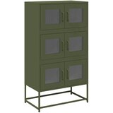  Visoka ploča maslinasto zelena 68x39x123 cm čelik | shoptok.hr