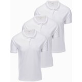 Ombre Men's pique knit polo shirt set 3-pack | Shoptok.si