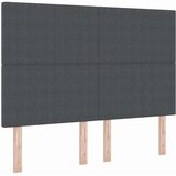  LED Box Spring Krevet Tamno siva i bijela 140 x 190 cm | shoptok.hr