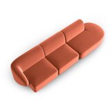 Milo Casa Rožnata žametna sedežna garnitura levi kot 311 cm Paolo – | Shoptok.si