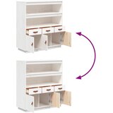  Visoka komoda bijela 100 x 40 x 108,5 cm od masivne borovine | shoptok.hr