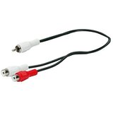 SCHWAIGER Avdio adapter (2 x RCA vtičnica, 1 x RCA vtič, 20 cm) | Shoptok.si