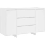Maison Chic Komoda - Predalnik s 3 predali bela 120x41x75 cm iverna plošča, (21722011) Cene