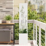 vidaXL Vrtni Sadič s Dekorativnom Pločom Bijelo 32 x 140 cm | shoptok.hr