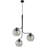  Luster na sajli CESAR 3xE27/15W/230V crna/zadimljeno siva | Eponuda.com