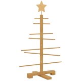 vidaXL Drveno božićno drvce s stalakom Smeđa 75 cm bambus | shoptok.hr