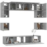  Komplet TV omaric 8-delni siv sonoma konstruiran les, (20734750) | Shoptok.si