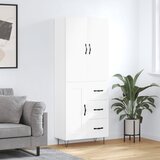  Visoka komoda bijela 69,5x34x180 cm konstruirano drvo | shoptok.hr