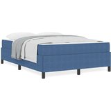  Krevetna konstrukcija Plava 140 x 190 cm Baršunasta tkanina | shoptok.hr