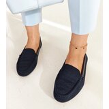 Gemre Navy blue fabric moccasins Fiammetta | Shoptok.si