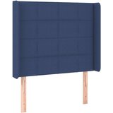  Box spring postelja z vzmetnico LED modra 80x200 cm blago, (20901869) | Shoptok.si