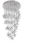  LED kristalno plafonsko svetlo SAMOA LED/30W/230V prečnika 40 cm sjajni hrom + daljinski upravljač | Eponuda.com