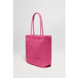 Marisse Pink Woven Bag With Inscription | Eponuda.ba