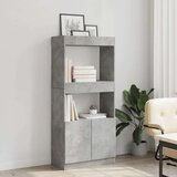 vidaXL Visoka komoda boja betona 63x33x140 cm od konstruiranog drva | shoptok.hr
