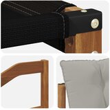  Set vanjskih sofa 5 kom. Prirodna i svijetlo siva Smeđa 325 x 166,5 x 73 cm | shoptok.hr