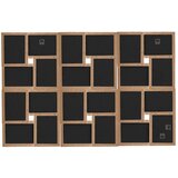 vidaXL okvir za 24 fotografije (10 x 15 cm) svjetlosmeđi mdf | shoptok.hr