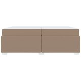  Konstrukcija postelje z vzmetnico Kapučino 200 x 200 cm blago, (5000128284) | Shoptok.si