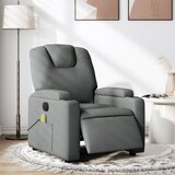 The Living Store Električni masažni naslanjač temno sivo blago - Električni Masažni Stol, (21572598) | Shoptok.si