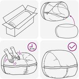  Stolica s mahunama Bež 95 x 93 x 71 cm Sherpa | shoptok.hr